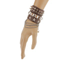 Men Accessories Hand Chain Korean Style Retro Brown Bangle Bracelet Jewelry