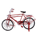 Retro 1:10 Iron Bicycle Bike Model Dolls House Miniature Furniture Garden Display Decor Accessories Red