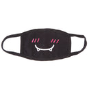 Unisex Antidust Mask Muffle Mask Cute kaomoji Emoticon Mouth Mask Shy Teeth