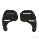 100 Pairs Comfortable Soft Silicone Anti Slip Eye Glasses Ear Hooks Grip Holder Kids Children Sports Accessory Black