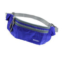 Men Outdoor Sports Hiking Camping Phone Pen Money Storage Holder 3 Zipper Pocket Charms Waist Belt Bag Hip Bag Blue