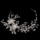 Wedding Headband Silver Bride Headpiece Pearl Bridal Hair Accessories Party Prom Hairband