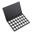 Magnetic Empty Palette Box Eyeshadow Powder Blush Concealer Contour Makeup Case +28 Round Pans