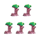 5 Piece Micro Landscape Mini Resin Bonsai DIY Flower Pot Decor Stump Trees