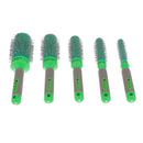 5PCS/SET Plastic Aluminium Spiral Handle Non Slip Design Convenient To Use Hair Roller Comb Hair Styling Accessory
