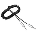 3.5mm Stereo Audio Cable, Aux 3.5 Audio Cord Compatible with Samsung and Other 3.5mm DC Plug Port Device, Black