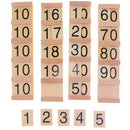 Insert Wood Board Counting Number Pieces Maths Preschool Children Educational Toy