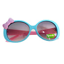 Dot Bowknot Decoration Fun Sunglasses Gift for Kids - Blue Frame