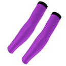 Outdoor Sports Bike Cycling Golf Arm Sleeves Sun UV Rays Protection Comfortable Breathable Arm Warmers Arm Cover 1 Pair Purple XL