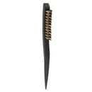 Anti-static Bristle Hair Styling Teasing Brush Natural Wood Back Comb Hairbrush for Short Thick Fine Hair 3 Rows