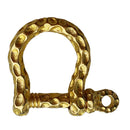 Brass Horseshoe Buckle Screw D Rings U Shape Shackle For Diving Canoeing