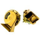 Dual-tone Snail Universal Electric Horn 12V 115 dB Car Truck Auto Gold