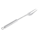 Stainless Steel Cooking BBQ Fork Grilling Fork Long Handle Comfort Grip Smoker Charcoal Gas Electric Cooking Utensil Barbecue