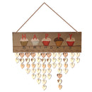 Chic Rustic Hanging Wood Calendar Birthday Reminder Home Decoration