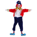 41cm Funny Clown Man Doll Wearing Red Clothes W. Bow Halloween Ornament Gift