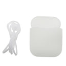Luminous Silicone Rubber Shockproof Case Portector Cover + White Connect Rope Cable Strap for Apple Wireless Earphone iphone 7 7plus AirPods