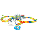 Flexible Track Car Racing Game Set DIY Model Kits Battery Powered Kids Hand & Eye Coordination Kids Toy B-day Gift - 192pcs