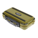 Lightweight Pocket Design Double Layer Design Fishing Tackle Box Fishing Lure Box Bait Hook Storage Case L Army Green