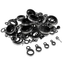78pcs Telescopic Fishing Rod Guide Tip Repair Kit DIY Rod Eye Rings with Box