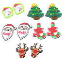 10 Pieces Mixed Christmas Acrylic Flatback Cabochon Craft Jewelry Accessories