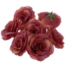 Wedding Artifacial Rose Artificial Silk Plastic Flower Heads Party Decor