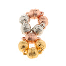 9 Pcs Carved Round Ball Magnetic Clasps For Necklace Jewelry Making 8mm