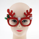 Glitter Red Christmas Elk Sunglasses Novelty Antler Glasses Party Eyewear