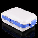 Double Layer Plastic Fishing Tackle Box-13 slot Hooks Beads Accessories Case