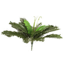 Artificial Plants 24 Branches Green Persian Leaves Leaf Grass Floral Table Decor