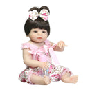 56cm Lifelike Silicone Reborn Doll Baby Costumed Newborn Full Doll Girl Toy