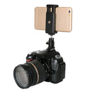 1/4'' Tripod Mount Screw Flash Hot Shoe Adapter w/ Phone Clip for Nikon DSLR Camera/ Mobile Phone