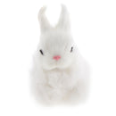 White Lifelike Rabbit Doll Kids Toy Home Ornament Decor Christmas Gift