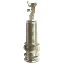 Silver Dual Stereo Long Threaded Barrel Input/Output Jack for Guitar/Bass