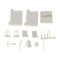 1/35 Resin Soldier Scenario Accessories Set Drums Repair Tools Resin Kit