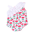 Lovely Fruit Pattern Doll Summer Beach Accessory One-piece Swimsuit for 18 inch American Girl Dolls
