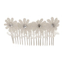 Vintage Bridal Hair Comb Lace Flower Crystal Headpiece Wedding Accessory