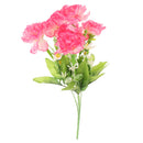 1 Bunch of Carnation Bunch Artificial Silk Flower Bouquet Plant Home Bedroom Hotel Office Desk Floral Decor Pink