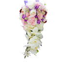 Elegant Waterfall Bouquet Flower Arrangement Bridal Bridesmaid Wedding Supplies 2