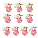 10 Piece Rhinestone Crystal Flower Embellishments Flatback Buttons Jewelry for Wedding Crafts Decoration
