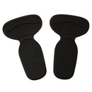 Durable T-shape Heel Cushion High Heel Shoes Insole Pads Black