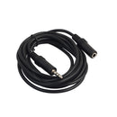 3.5mm Jack Male To Female Audio Stereo Extension Aux Cable For Headset 2m