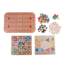 Wood Chess Pieces Board Game Checkers Gobang Stratego Kids Children Xmas Gifts