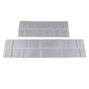 4x 3D Carbon Fiber Car Door Pedal Plate Sill Scuff Cover Anti Scratch Gray