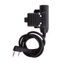 PTT Connect Cable Adapter Plug 2-pin for U94 Z Bowman II HD01 HD02 Headset Two Way Radio