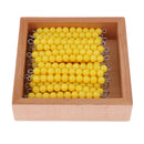 Montessori Addition Subtraction Multiplication Division Learning Toy - 45Pcs Tens Beads Bar