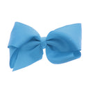 Cute Fashionable Girls Bow Hair Bobbles Clips Pins Wedding Hair Piece Head Wear Blue