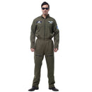 Deluxe Flier Army Costume Mens Fighter Captain Overalls Air Force Flier Jumpsuit Dressing up Outfit Halloween
