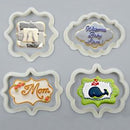 4pcs Sugar Cookie Cutter Mold Cake Decorating Fondant Paste Tool Dialogue
