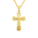 Mens Womens Gold Chain Cross Pendant Necklace Gift