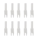 Archery Hunting Archery Plastic Nocks Compatible for Compound Recurve Bow Size G White Pack of 10PCS